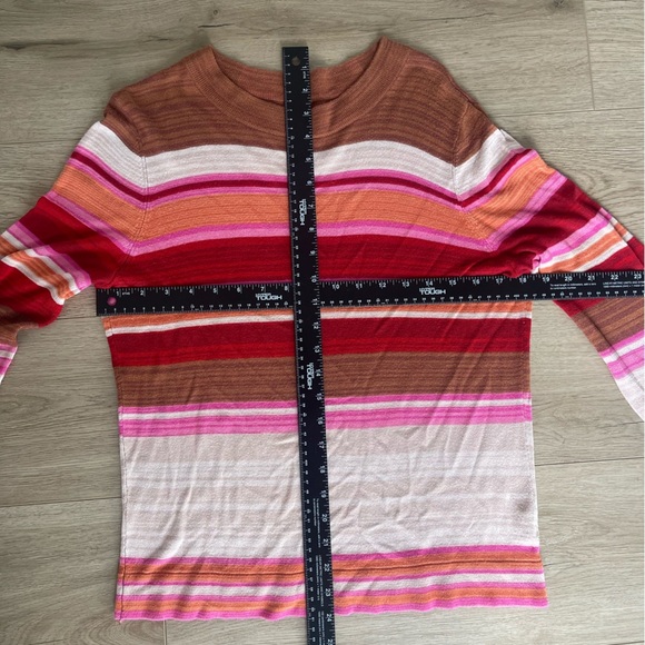 Free People Womens Show Off Your Stripes Knit Mock Neck Sweater - Size Medium - Picture 5 of 5